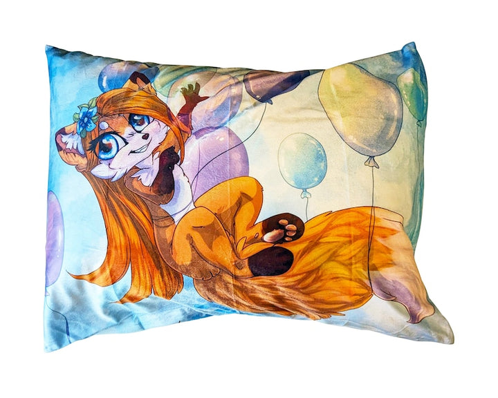 Fox Furry Printed US Standard Pillow Cover for Bed, Fox Pillowcase, Fox Nursery Decor, Soft Pillow, Accent Pillow, Decorative Pillow