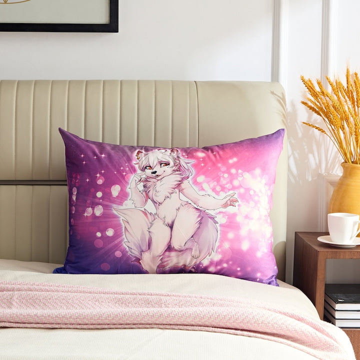 Furry Printed US Standard Pillow Cover for Bed, Aesthetic Pillow, Rectangle Pillow, Furry Merchandise, Sexy Furry Pillow Case