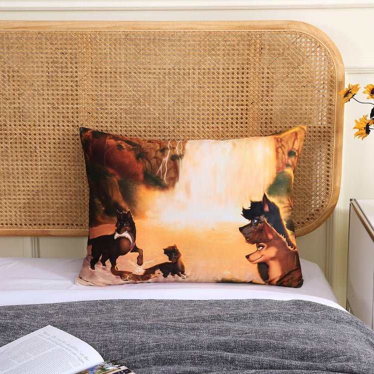 Fox Furry Art Bed Pillow Cover