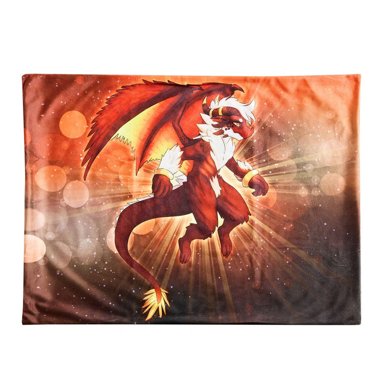 Dragon Furry Art Bed Pillow Cover