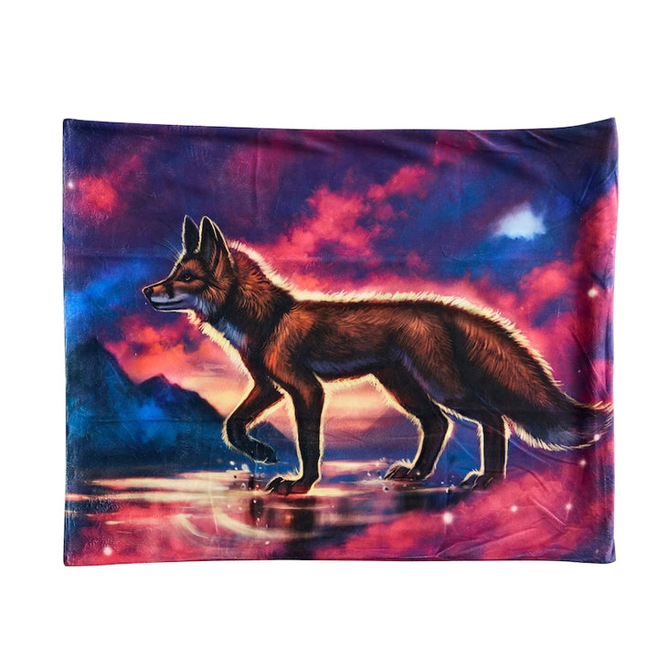 Fox Furry Printed US Standard Pillow Cover for Bed, Fox Throw Pillow Cover, Nature Pillow, Woodland Pillow, Toddler Pillow Cover