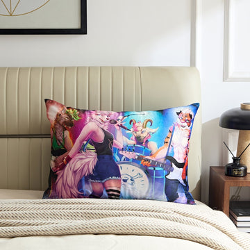 Furry Furry Art Bed Pillow Cover