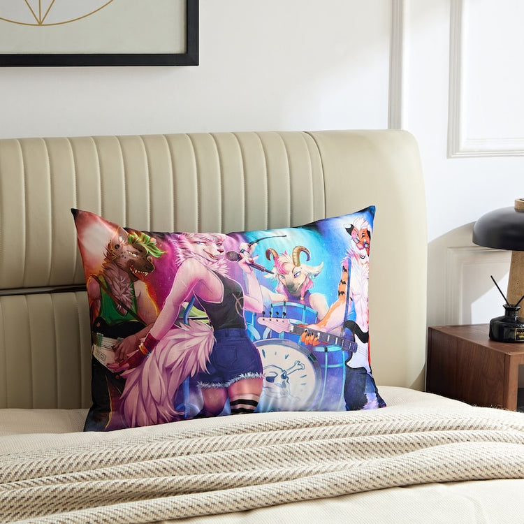 Furry Furry Art Bed Pillow Cover