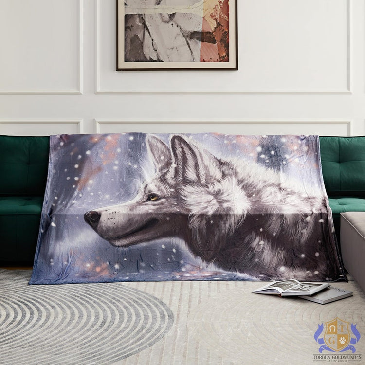 Wolf Furry Art Bed Pillow Cover