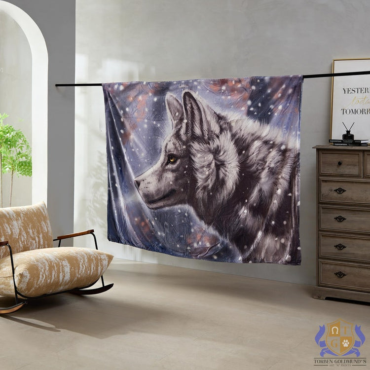Wolf Furry Art Bed Pillow Cover