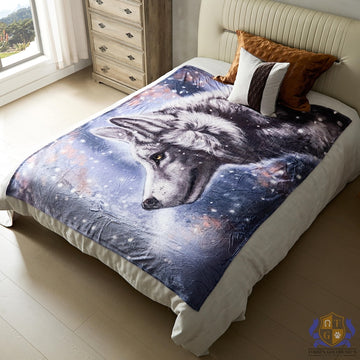 Wolf Furry Art Bed Pillow Cover