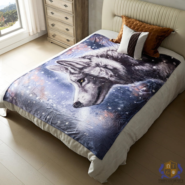 Wolf Furry Art Bed Pillow Cover