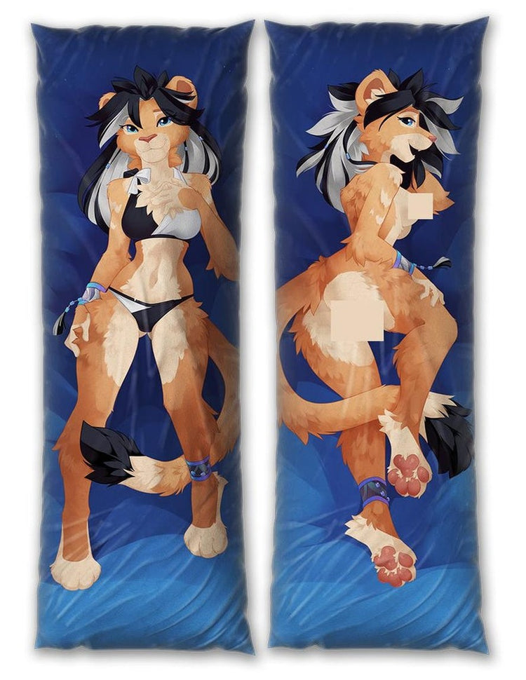 Orice Feline Dakimakura Furry Body Pillow Cover by dreamweaver
