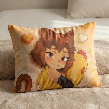 Kit Bodega Female Head Pillow Cover back US standard pillow mockup