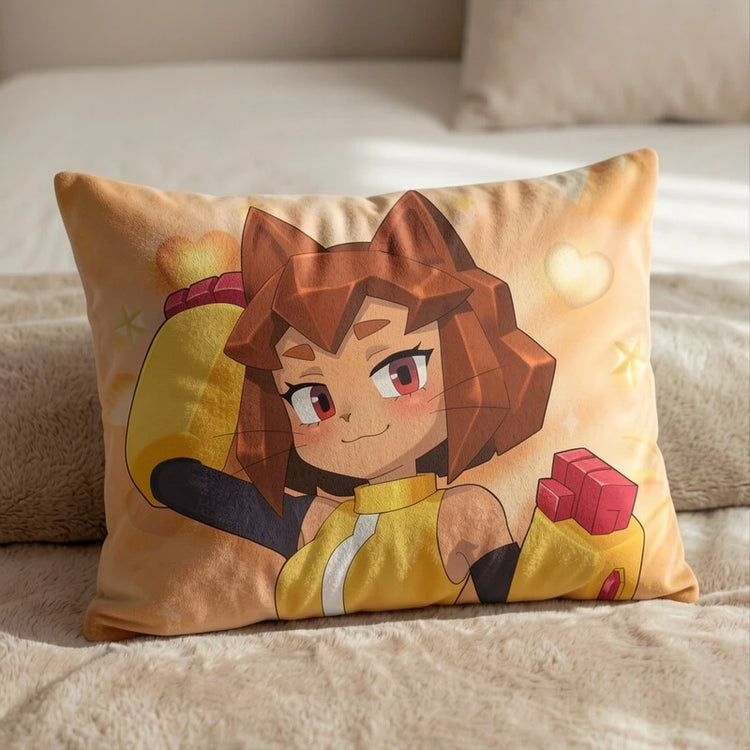 Kit Bodega Female Head Pillow Cover front US standard pillow mockup