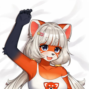 Koto Female Head Pillow Cover front square pillow mockup