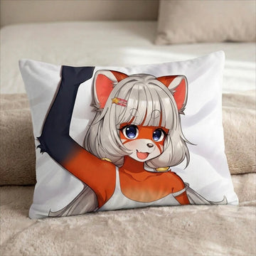 Koto Female Head Pillow Cover front US standard pillow mockup