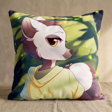 Lemur by Fensu Head Pillow Cover front square pillow mockup