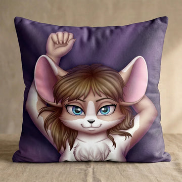 Mouse by SiDniTheFox Head Pillow Cover front square pillow mockup