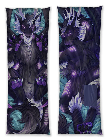 Myra the Dragon dakimakura - Half & Half censored preview