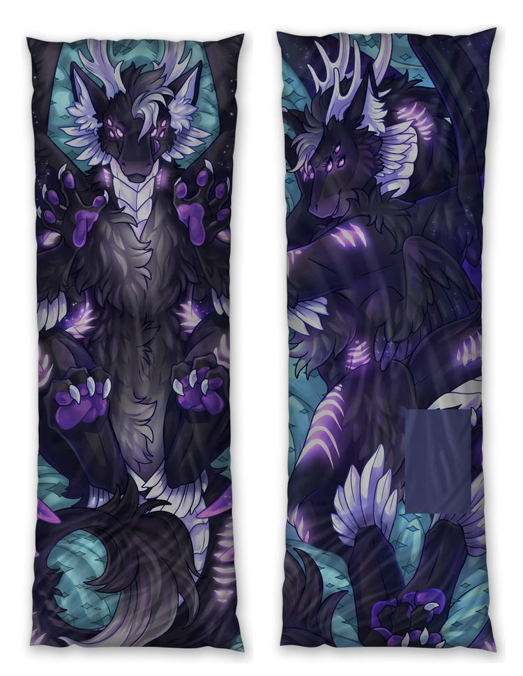 Myra the Dragon dakimakura - Half & Half censored preview