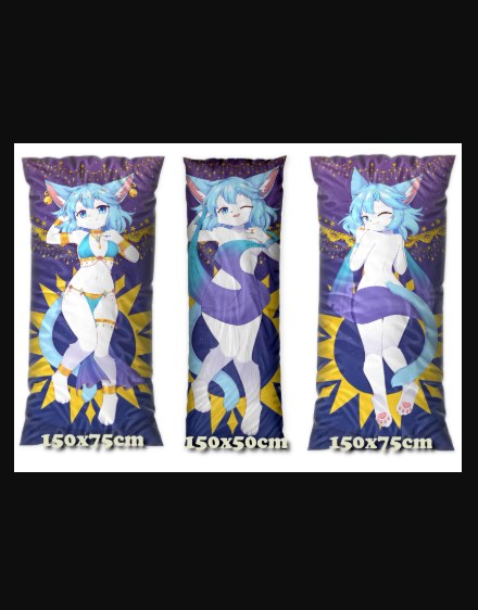 Soraya Feline Dakimakura Furry Body Pillow Cover by Quốc Anh Phùng
