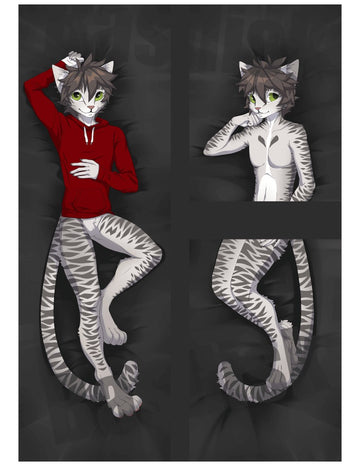 Sean Feline Dakimakura Furry Body Pillow Cover by Basilisk