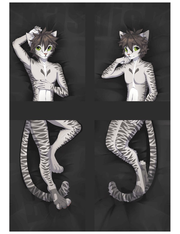 Sean Feline Dakimakura Furry Body Pillow Cover by Basilisk