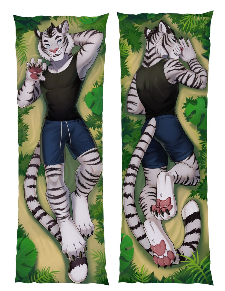 Shiro the White Tiger - Black Shirt and Shorts