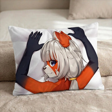 Simon the Cat Male Head Pillow Cover back US standard pillow mockup