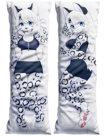 Sleeva the White and Gray Snow Leopard
