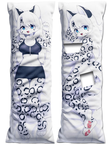 Sleeva the White and Gray Snow Leopard