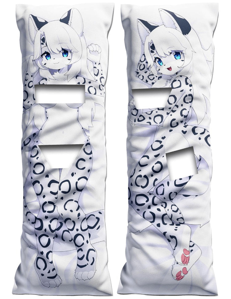 Sleeva the White and Gray Snow Leopard