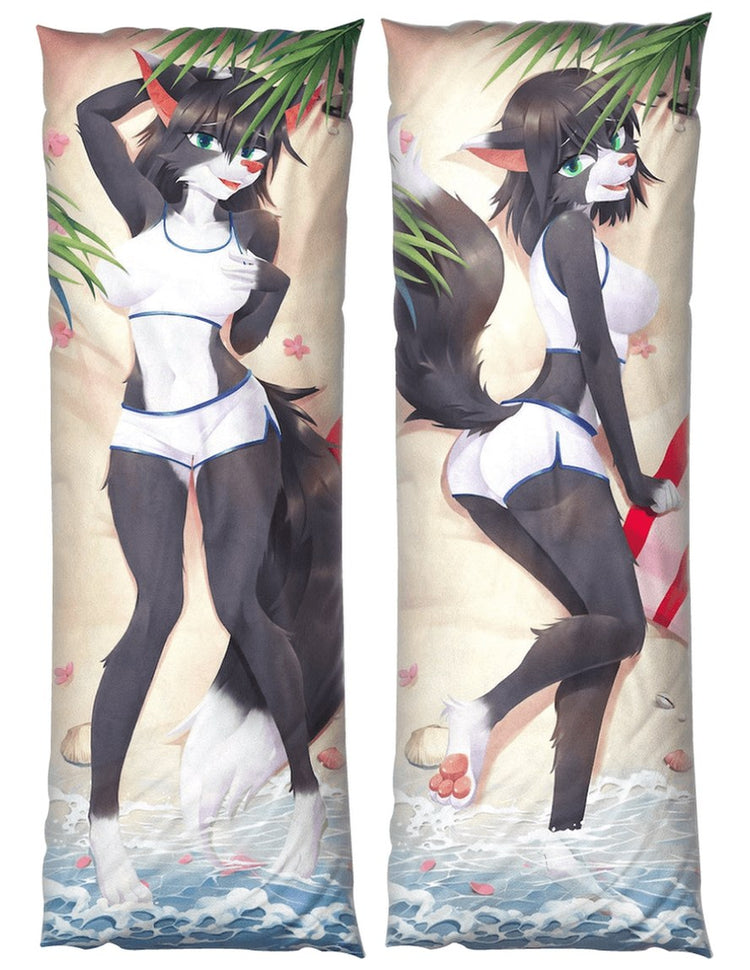Vanessa Feline Dakimakura Furry Body Pillow Cover by SparKitty