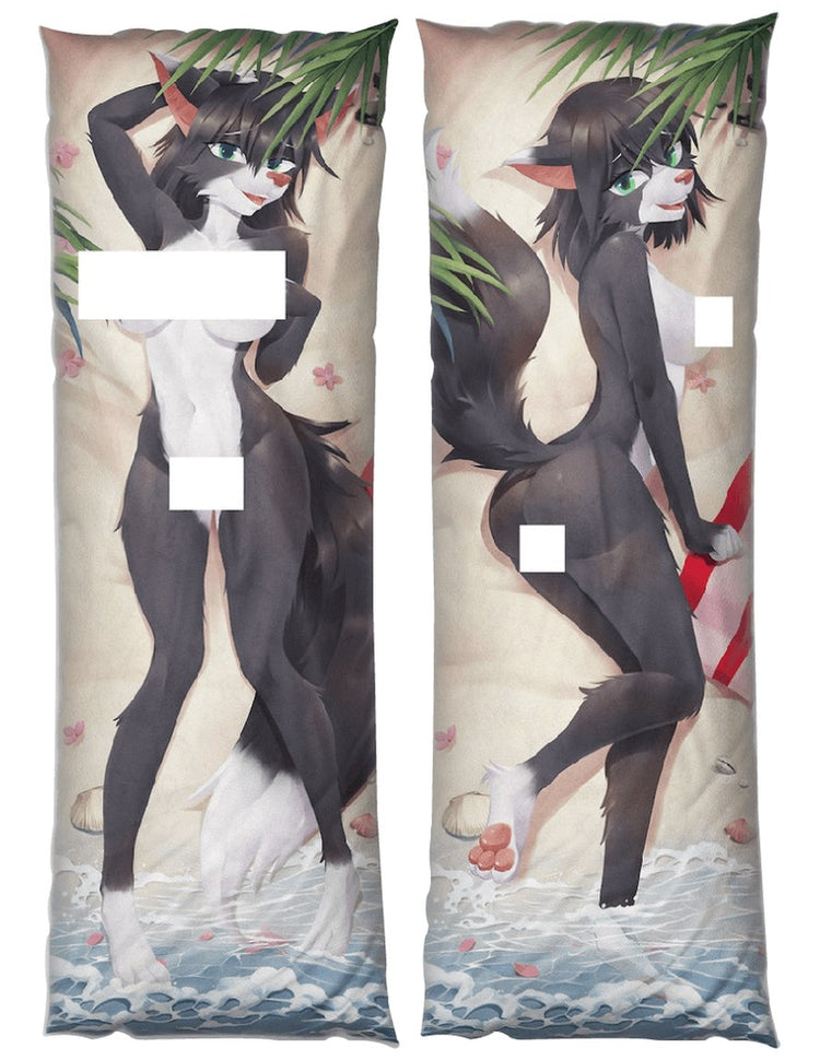 Vanessa Feline Dakimakura Furry Body Pillow Cover by SparKitty