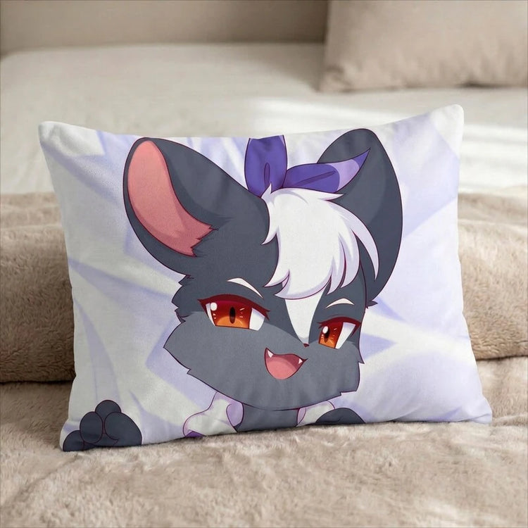 Zara Female Head Pillow Cover front US standard pillow mockup