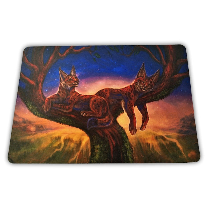 Furry Lynxes Rectangle Mouse Pad with Size Options